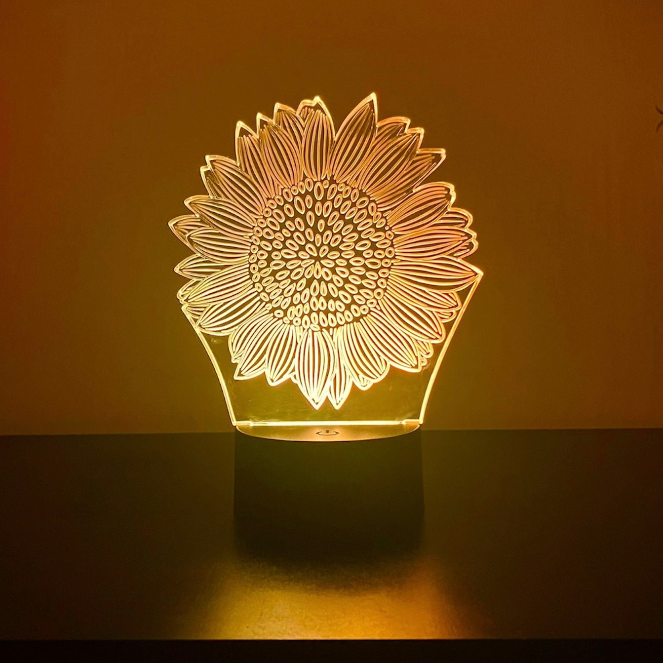 Lampara de girasol RGB